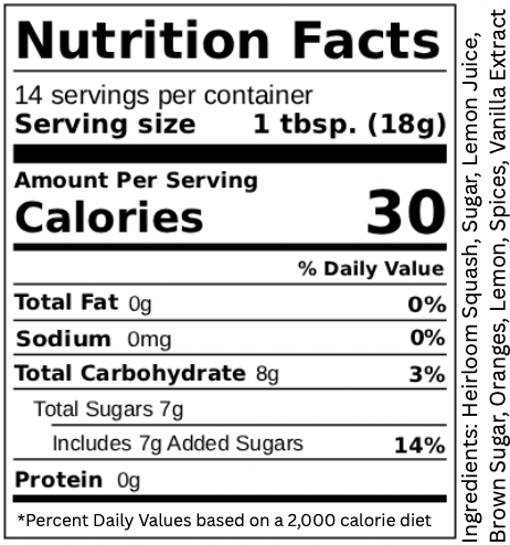 Cushaw Pie Butter - 3 jars