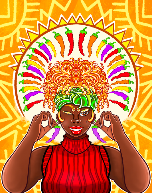 “Hot Peppers” by Amaranthia Sepia